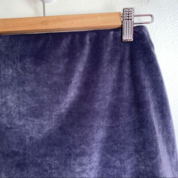 ARITZIA TALULA Purple Velvet Bodycon Casual Classic Mini Skirt Size Small - Picture 6 of 11